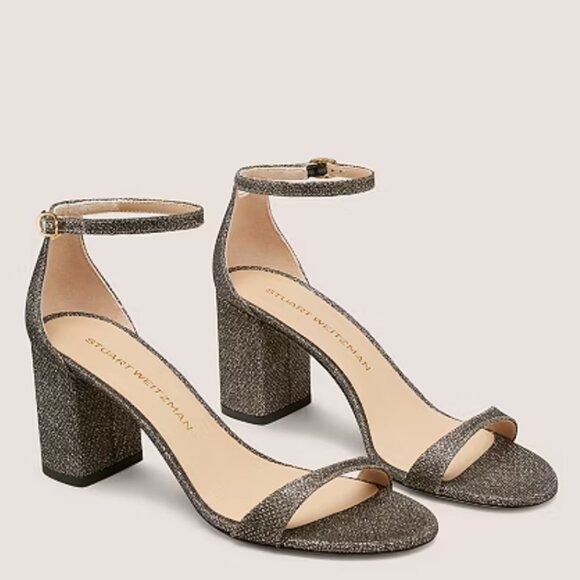 Stuart Weitzman Nudist Block 75 Heel Size 9 New - Picture 1 of 11